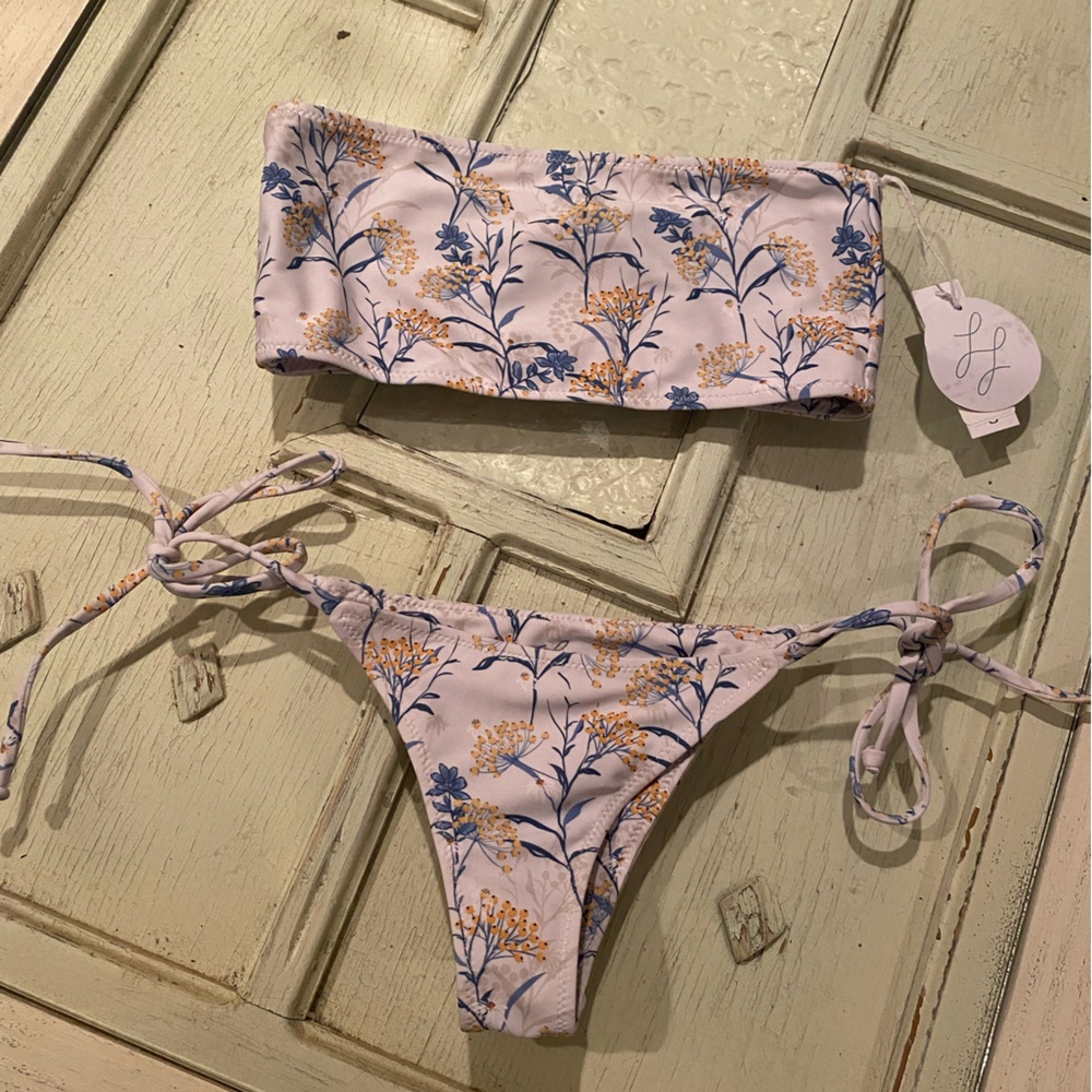 Lauren Layne Floral Print Bikini Set | XS
